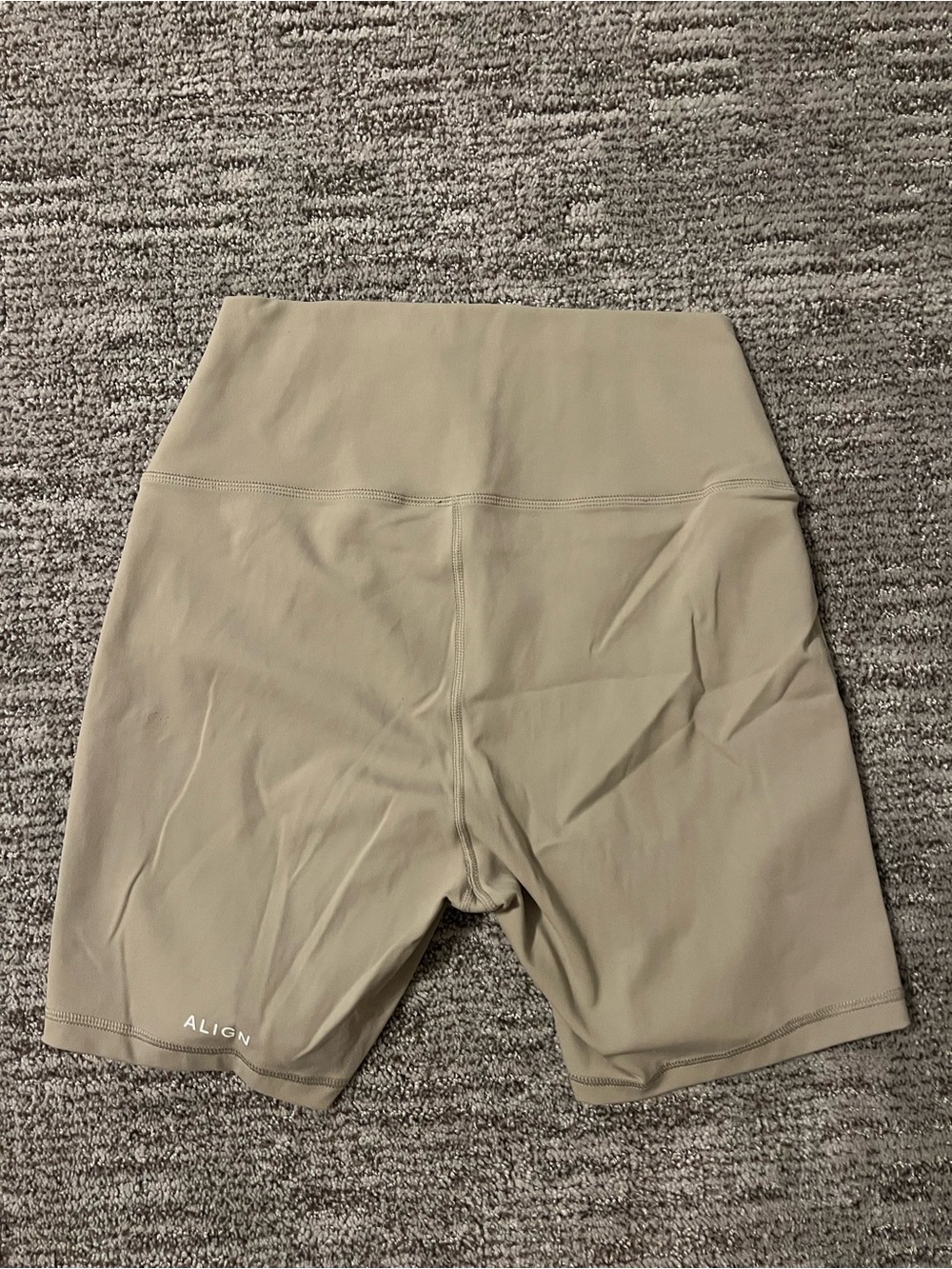 ALIGN High-Rise Bike Shorts in Beige